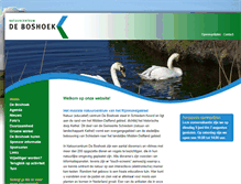 Tablet Screenshot of natuurcentrumdeboshoek.nl